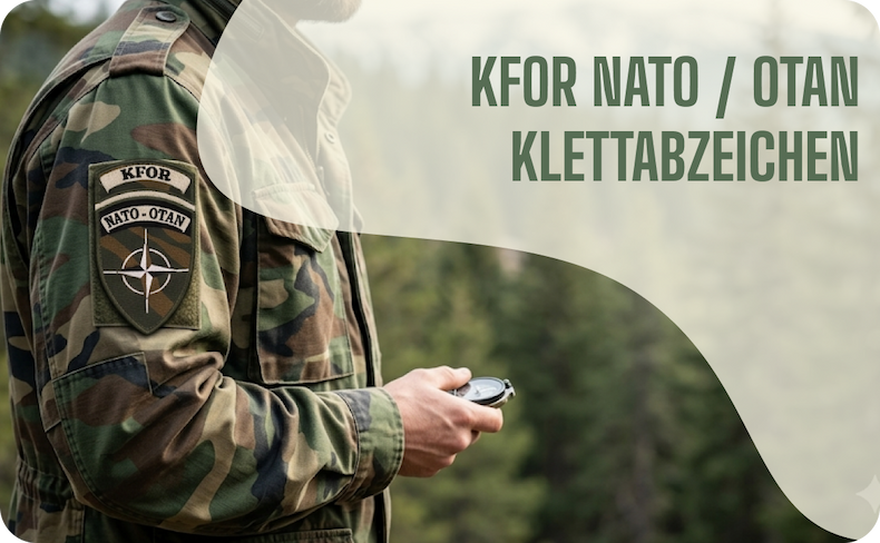 ​ KFOR NATO / OTAN Klettabzeichen