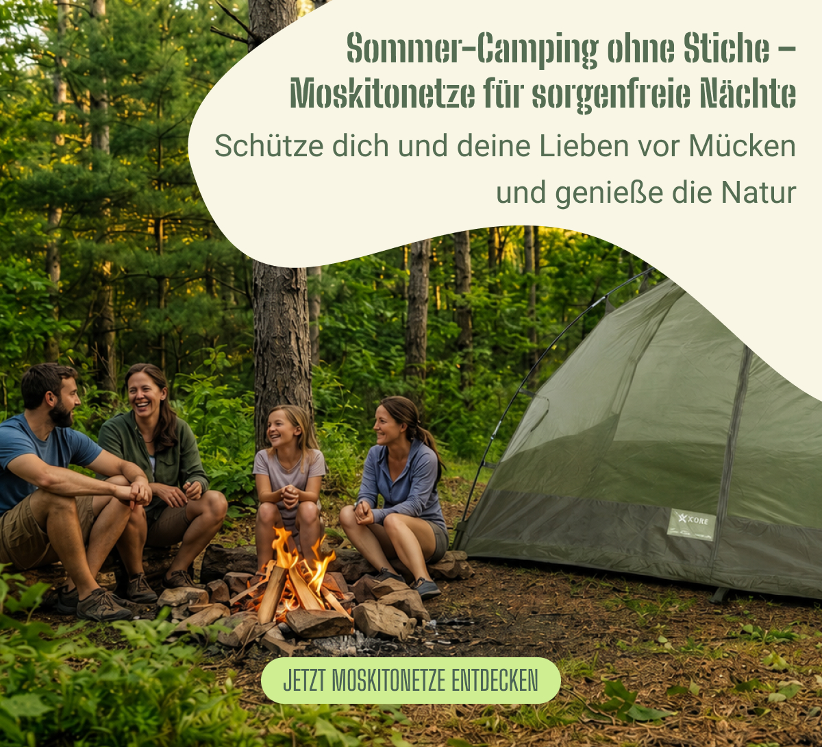 Sommer-Camping ohne Stiche-Moskitonetze für sorgenfreie Nächte