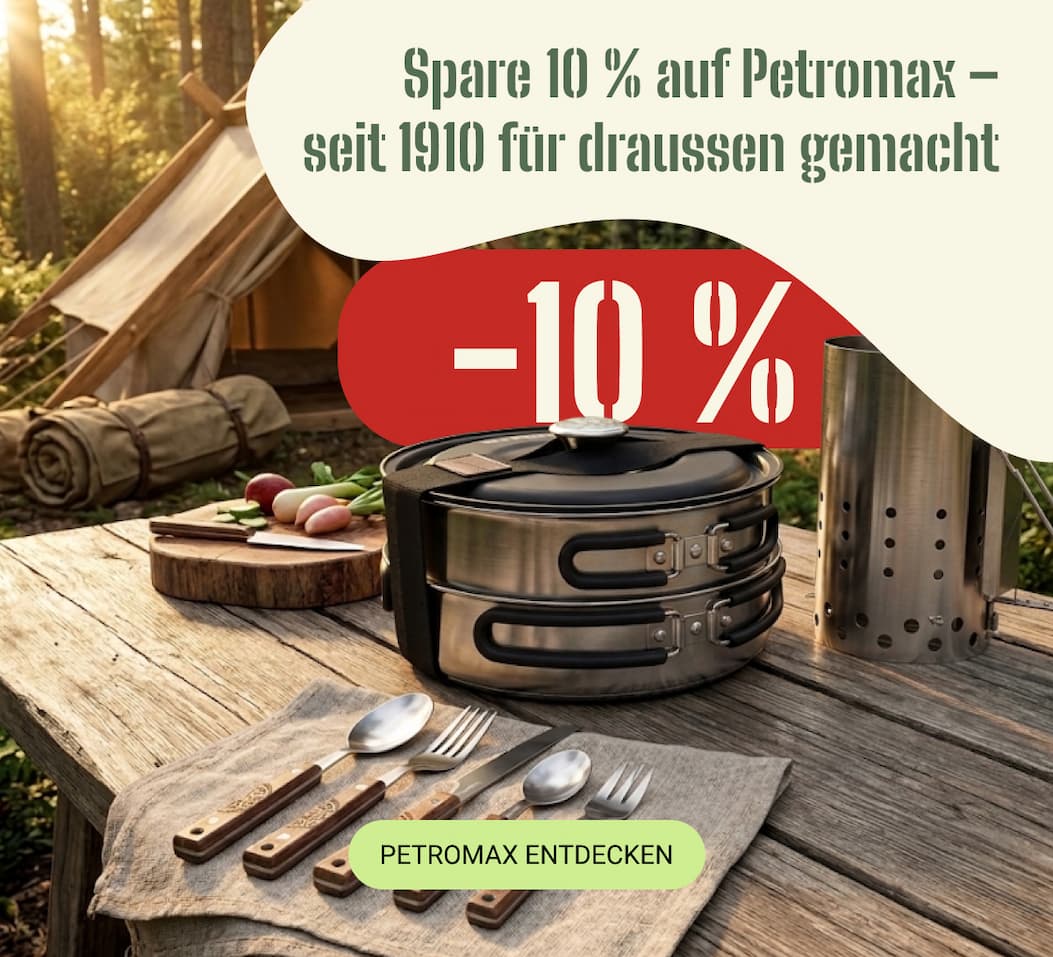 Spare 10 % auf Petromax – seit 1910 für draussen gemacht ​