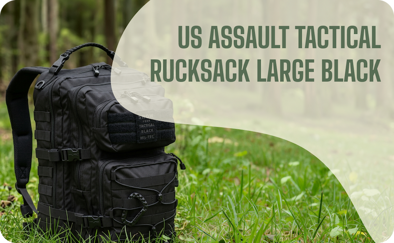 US Assault Tactical Rucksack Large Black
