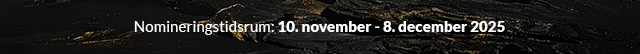 Nomineringstidsrum: 10. november - 8. december 2025