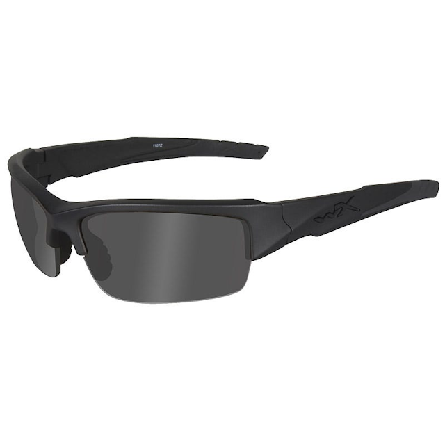 Wiley X WX Valor Glasses - Black Ops Smoke Grey Lens / Matte Black Frame
