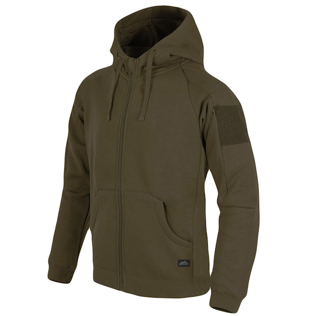 Helikon Urban Tactical Lite Hættetrøje med fuld lynlås - Grøn