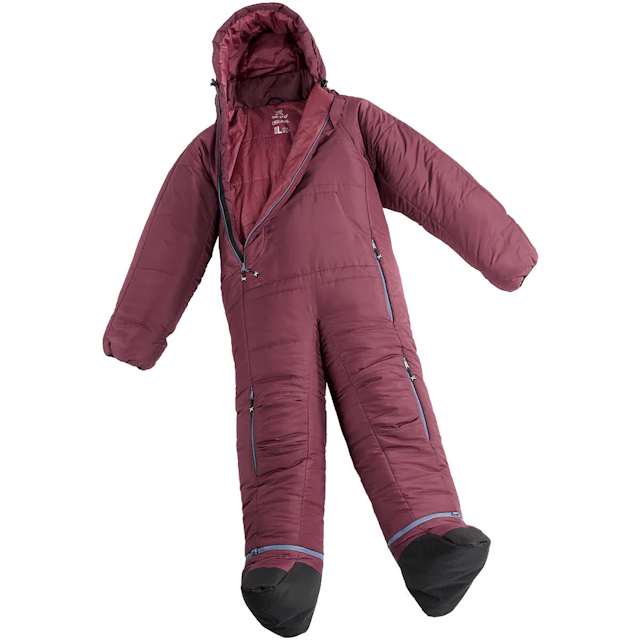 Selk'bag Original Recycled Soveposedragt - Burgundy Earth
