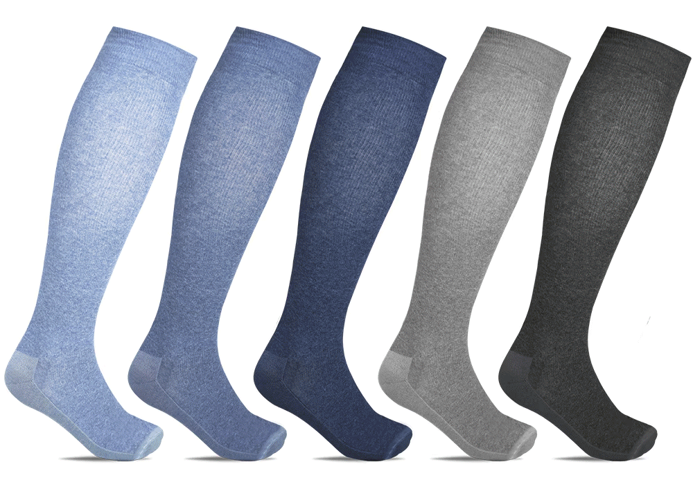 5-pack stödstrumpor i bomull