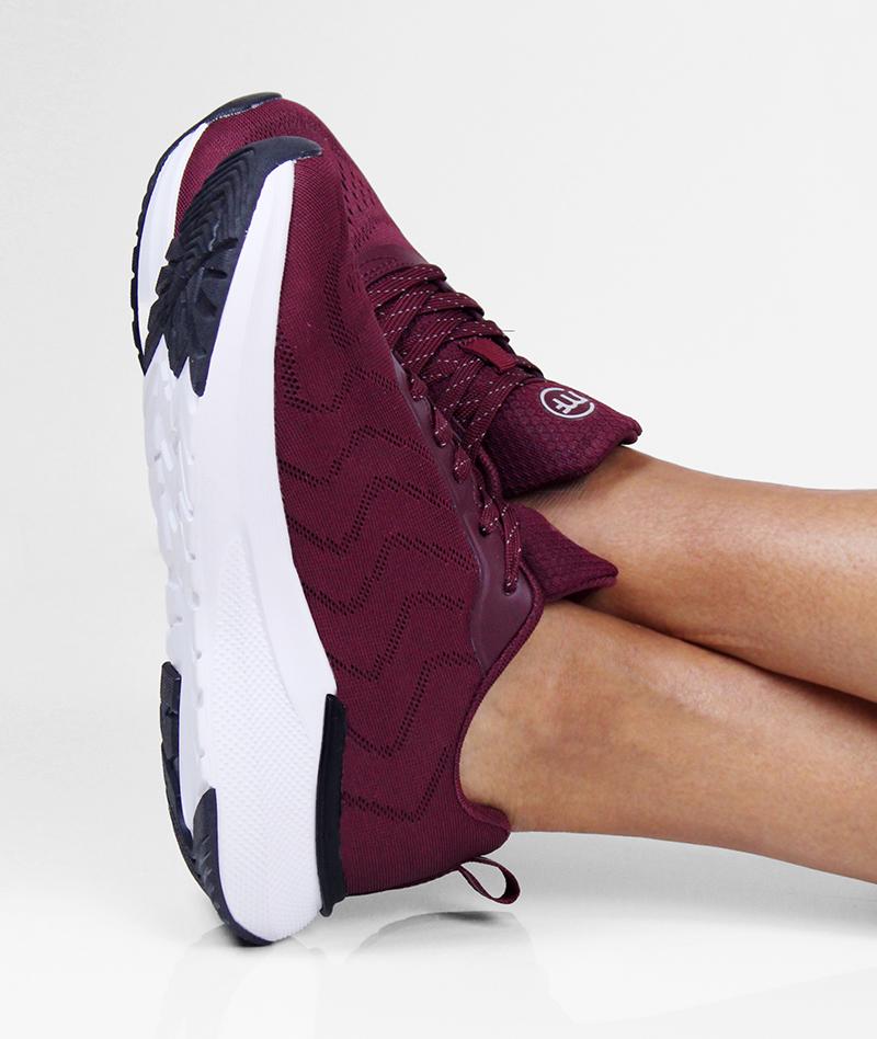 Vår sneaker Move i vinrött