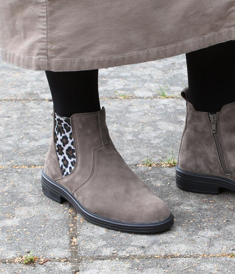 Bou - chelseaboots med leopardmönster