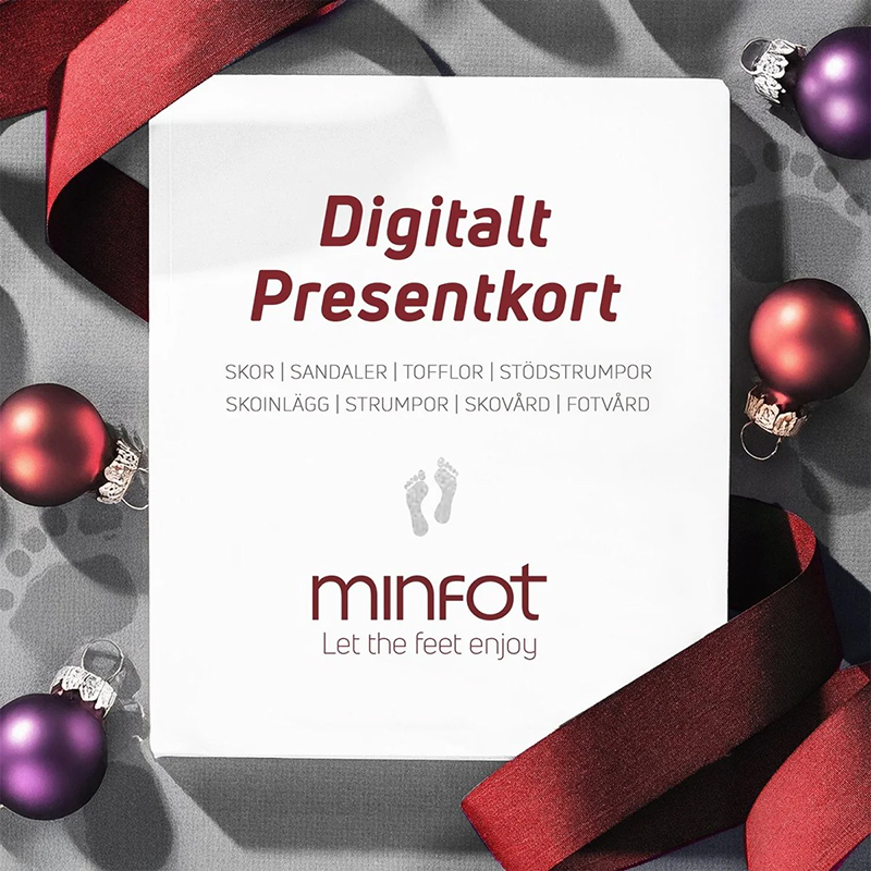 Digital presentkort från oss på Minfot