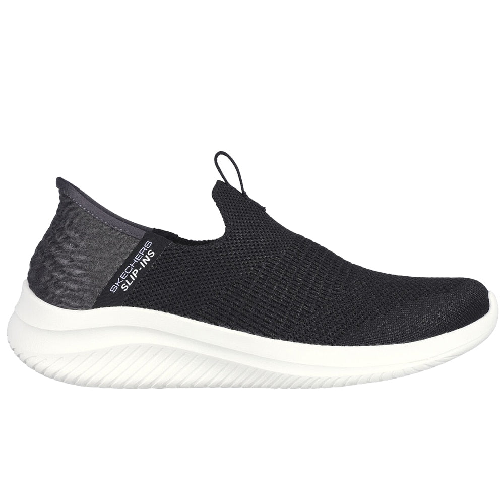Image of Skechers Womens Ultra Flex 3.0 Slip-Ins Svart Vit