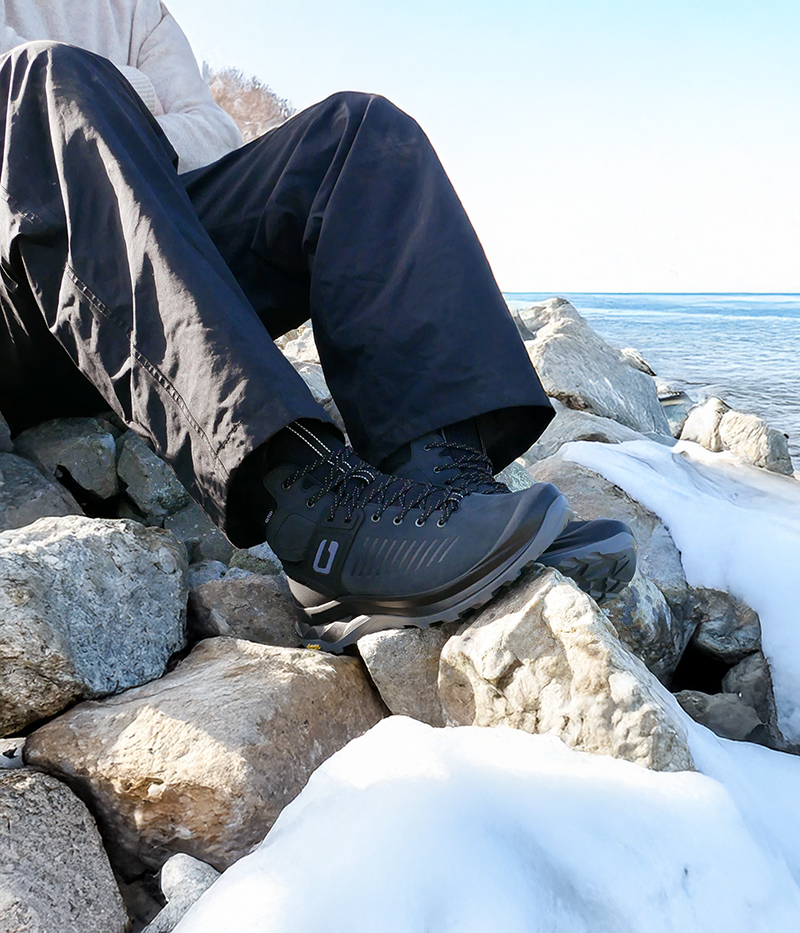 Vattenavvisande skorna Granit med mellanhögt skaft