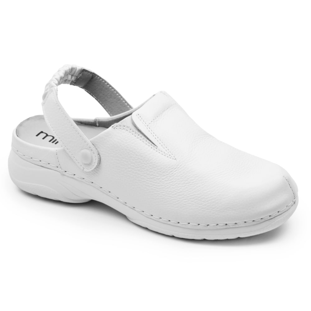 Image of Minfot Arbetsskor Mjuk Toffel Vit