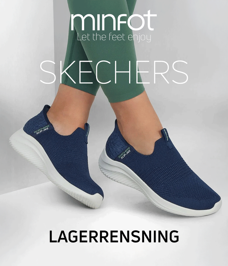 Lagerrensning av populära skor från Skechers hos Minfot.se