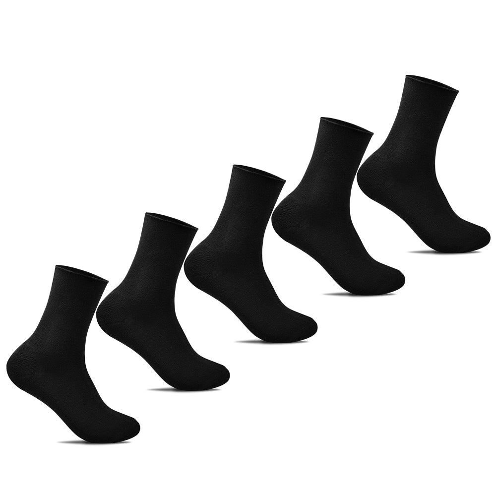 Image of Minfot Sensitive Bambustrumpor Terry Frotté Svart 5-pack