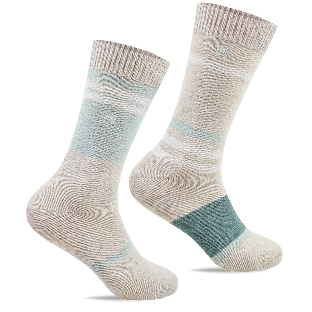 Image of Minfot Ullstrumpor Strand Grön 2-pack