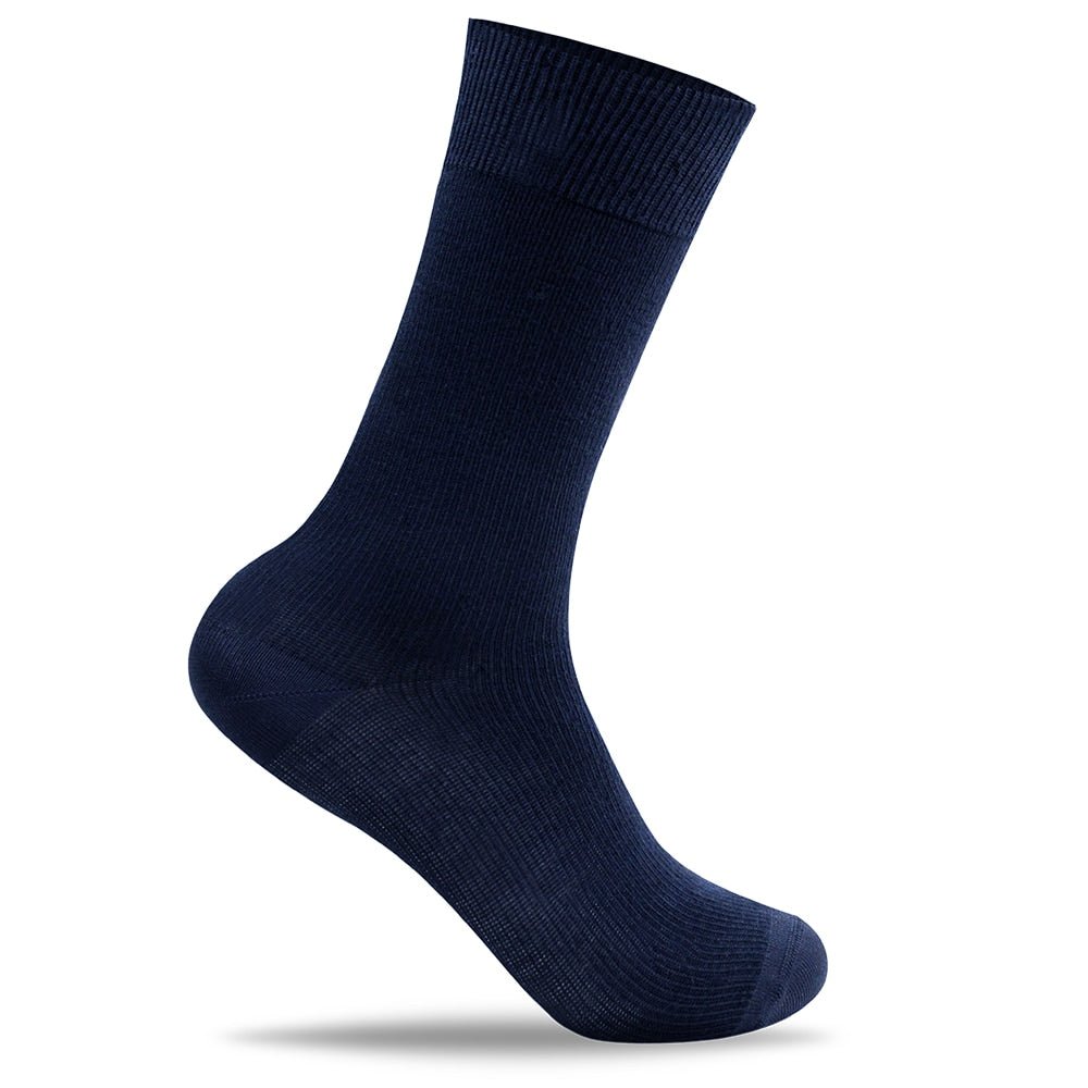 Image of Minfot Ankelstödstrumpor Bambu Navy 1-pack