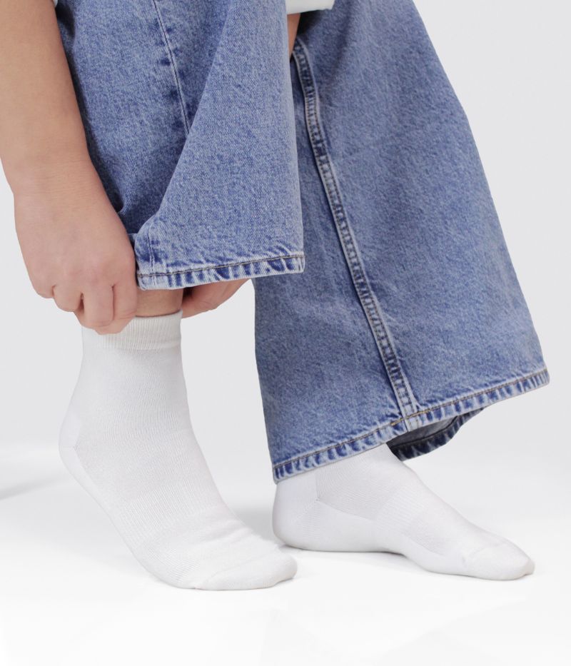 Cajsas favorit, våra quarterstrumpor i vitt