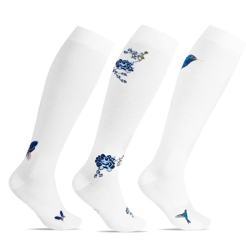 Image of Minfot Flawless Stödstrumpor Eco Bomull Colibri 3-pack