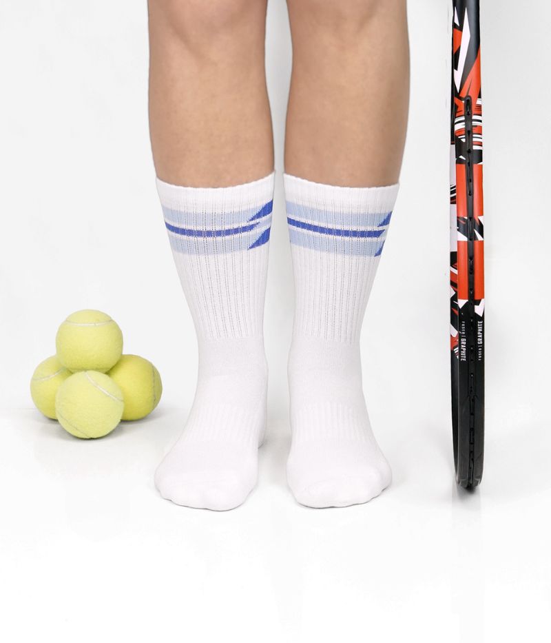 Vita sportstrumpor i lyocell