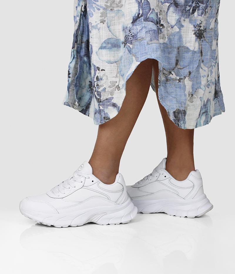 Minfot Joy, sneakers i vitt läder