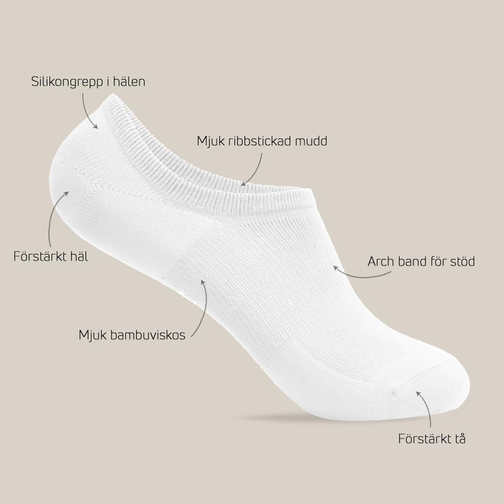 Våra sköna ankelstrumpors egenskaper