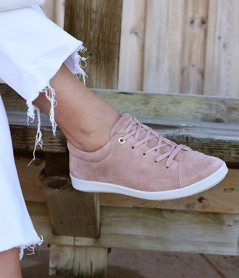 Minfot Aveny - rosa sneakers i mocka