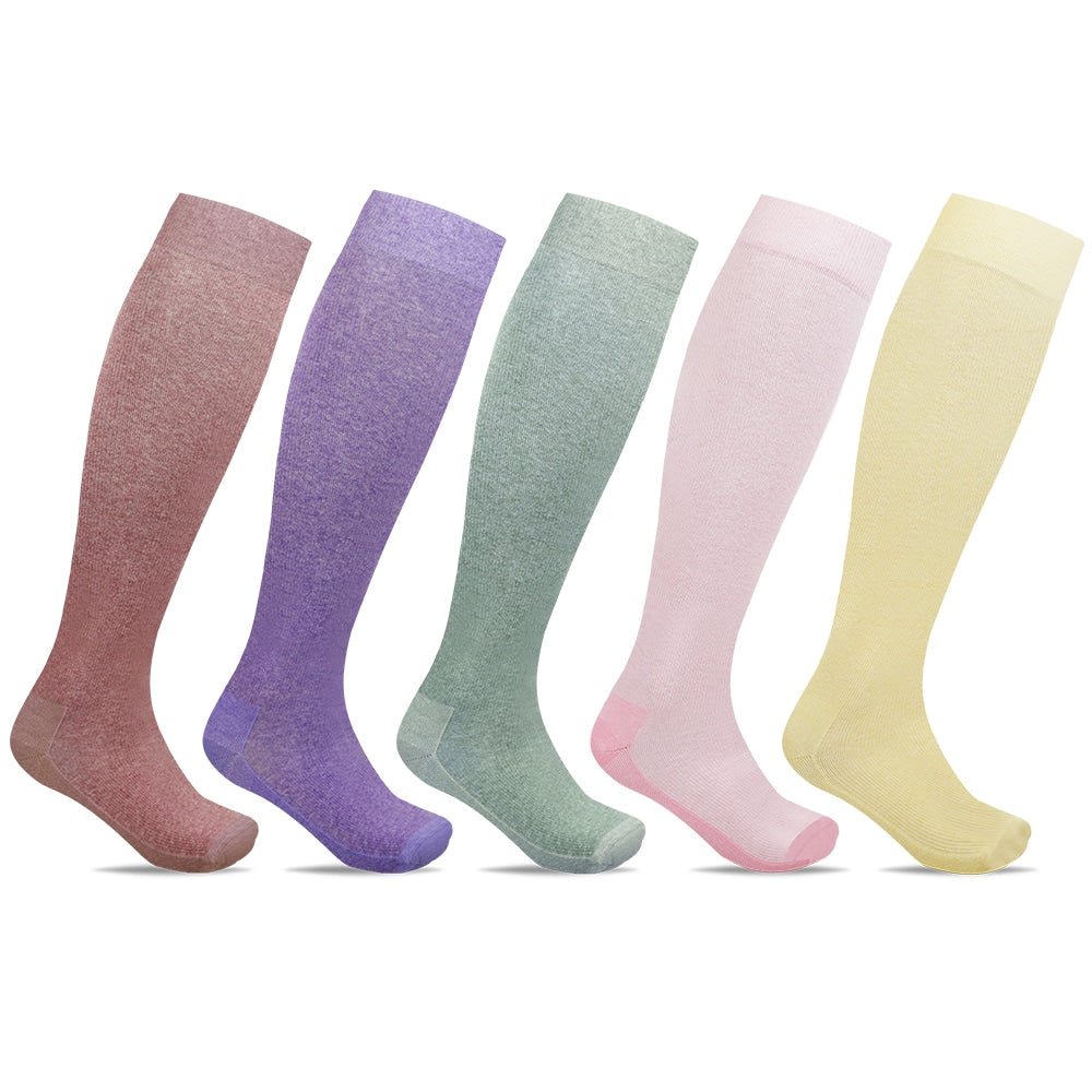 Image of Minfot Stödstrumpor Pastell Bomull Eco 5-pack