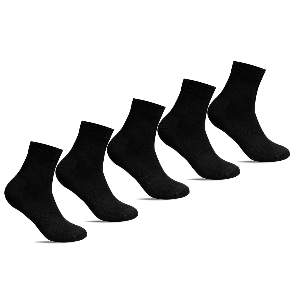 Image of Minfot Bambustrumpor Quarter Svart 5-pack