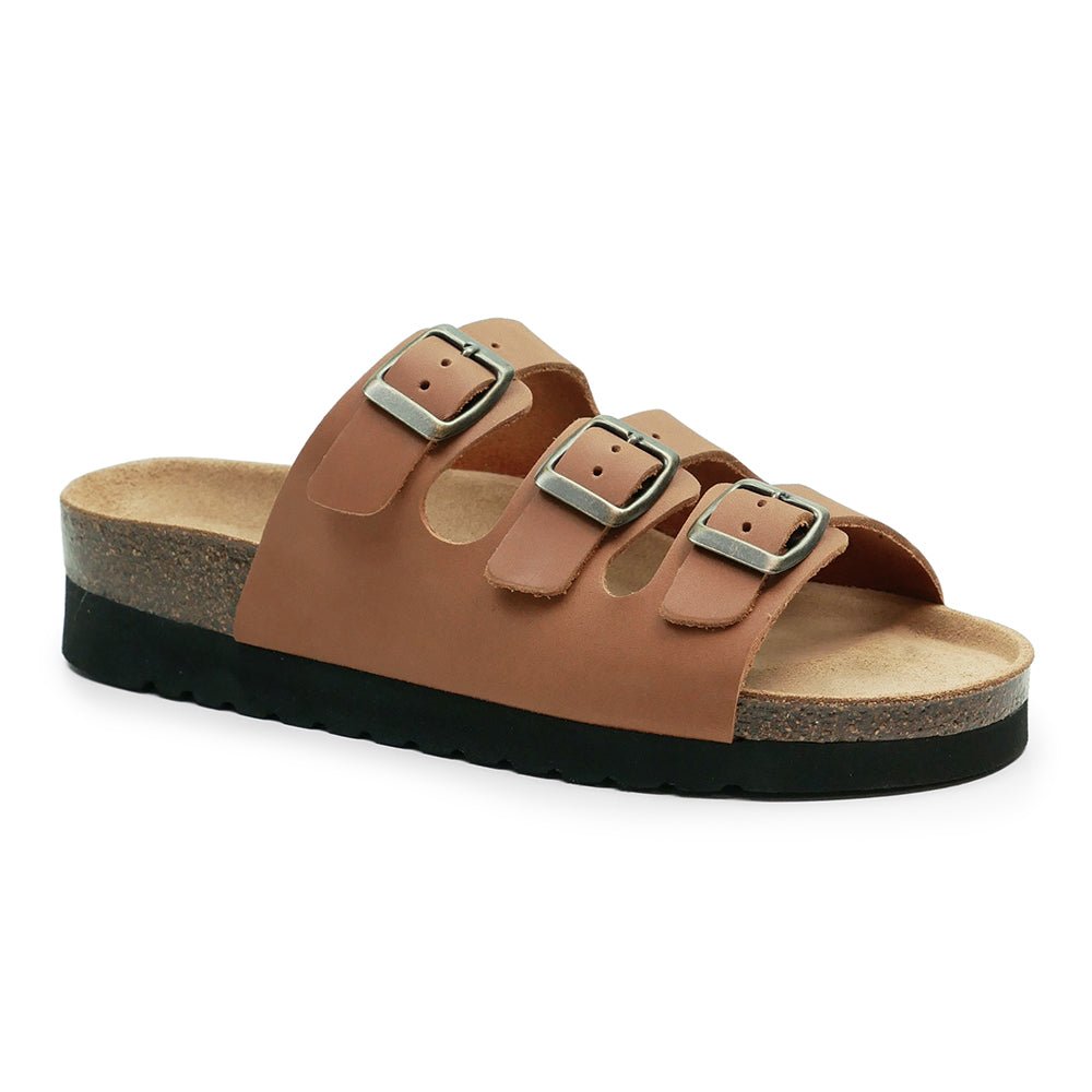 Image of Minfot Sandaler Bio Skinn Cognac