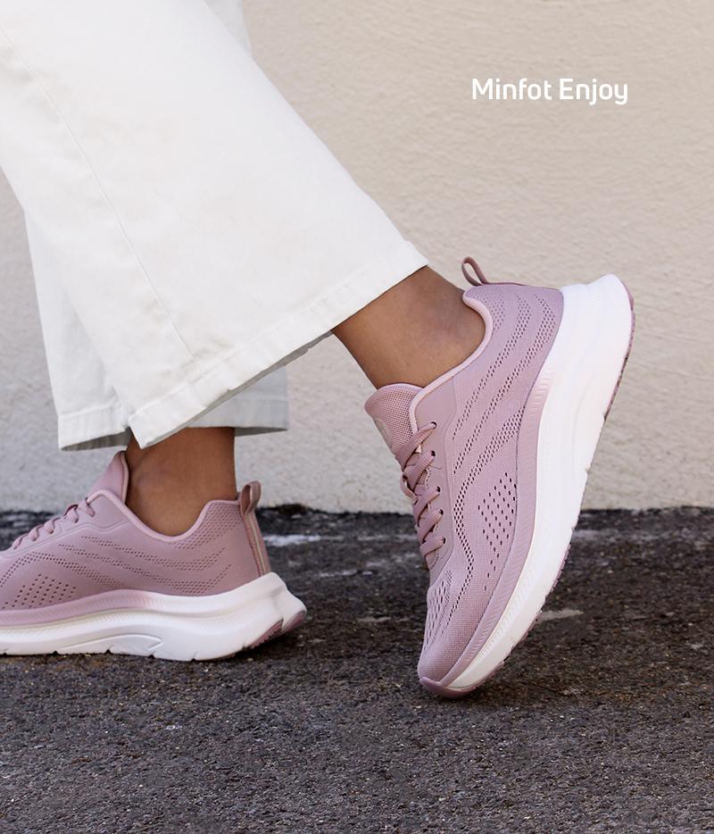 Våra Minfot Enjoy-sneakers i färgen old rose har varit populär i maj!
