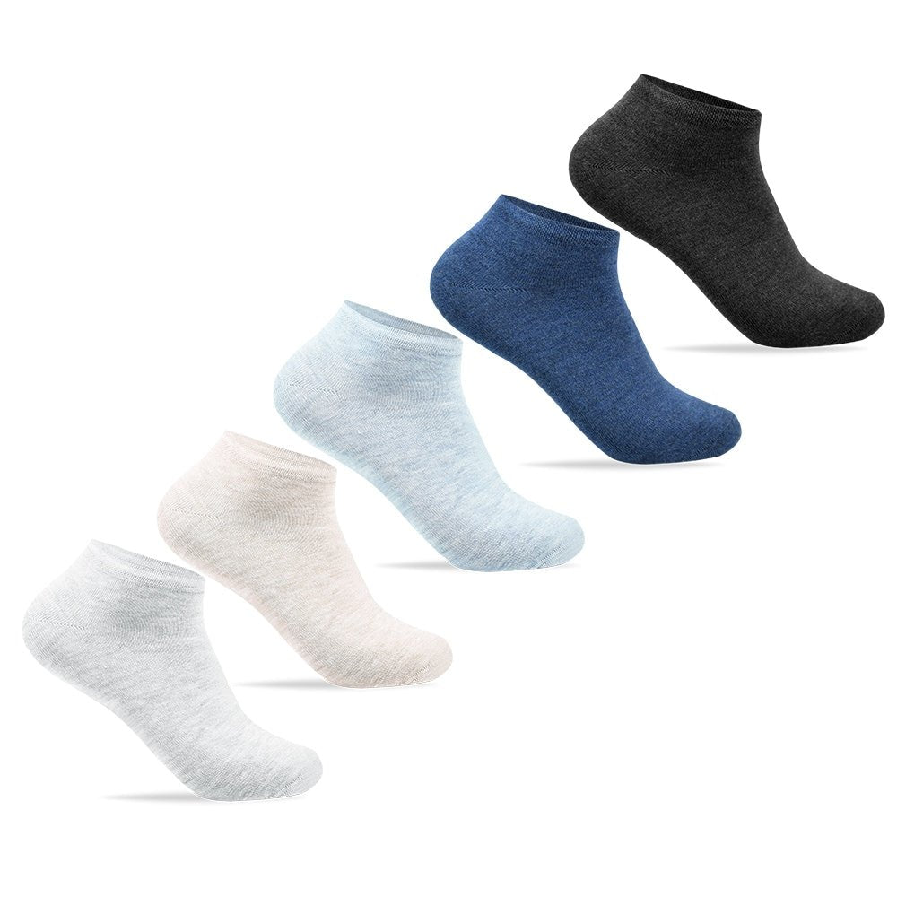 Image of Minfot Bambustrumpor Sneaker Sensitive Melange 5-Pack