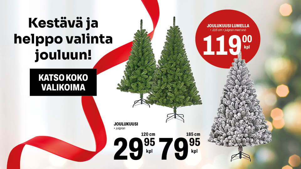 Joulukuusi lumella 119,00 € - katso koko valikoima!