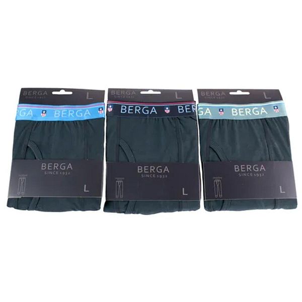 BERGA MIESTEN PITKÄT ALUSHOUSUT M MUSTA