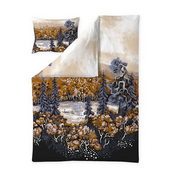 VALLILA PUSSILAKANASETTI MUONIO 150V 150X210CM OKRA