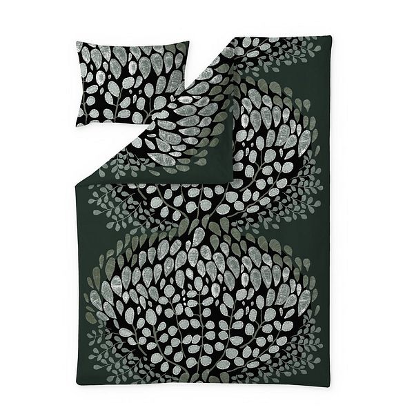 VALLILA PUSSILAKANAETTI SYDÄNKUKKA 150X210CM VIHREÄ