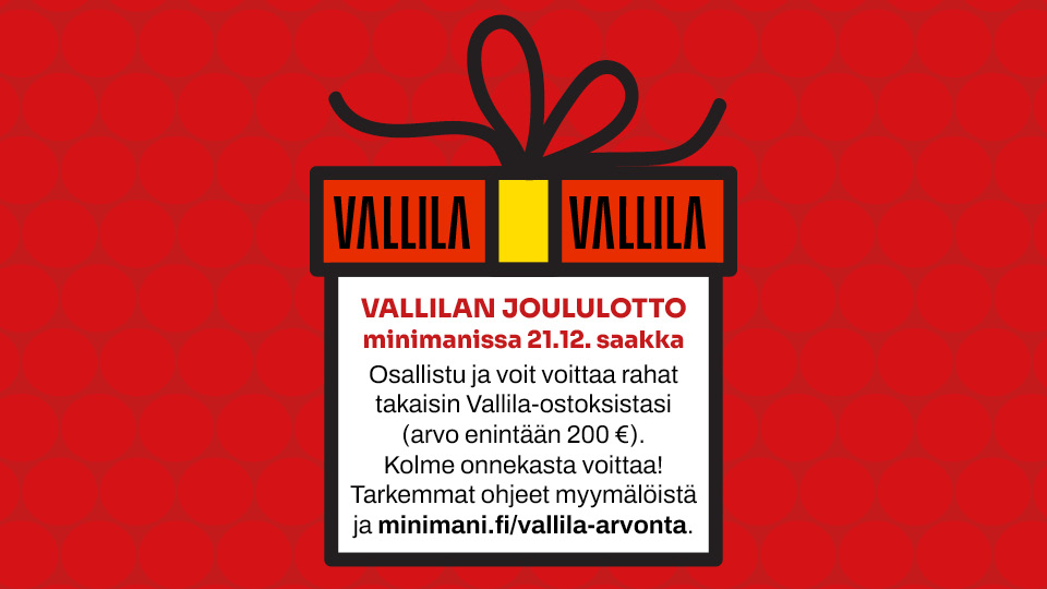 Voita rahasi takaisin Vallilan joululotosta!