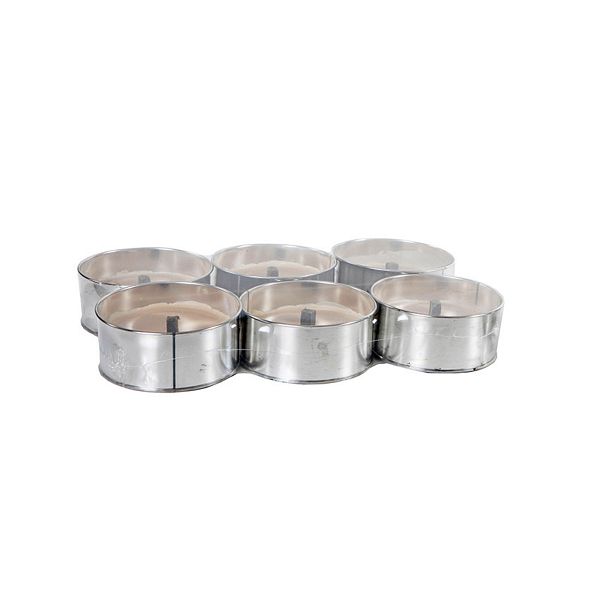 HANSA CANDLE MILLI ROIHU ULKOTULI HOPEA 6-PACK 4-5H