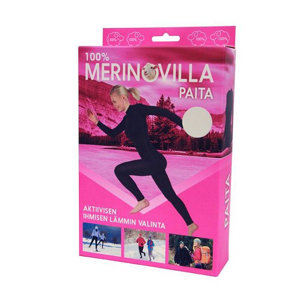 100 % MERINOVILLA ALUSPAITA NAISTEN M