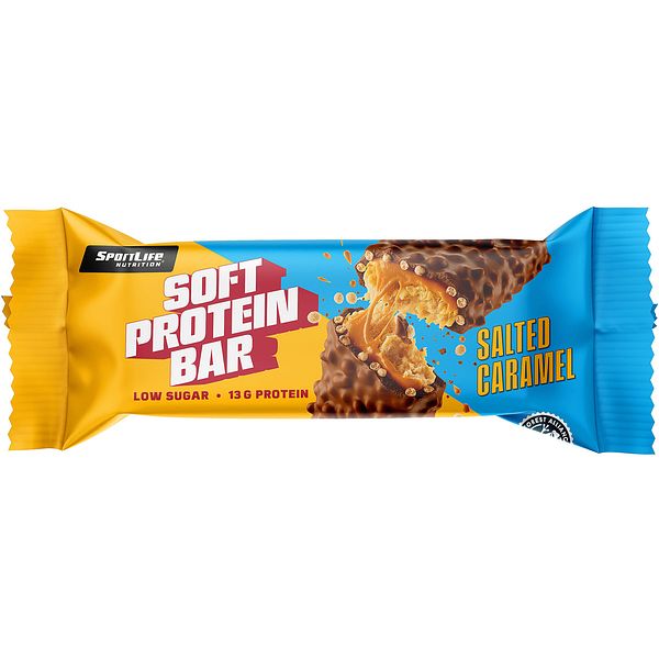 SPORTLIFE NUTRITION SOFT PROTEIN BAR 45G, SALTED CARAMEL 45 G