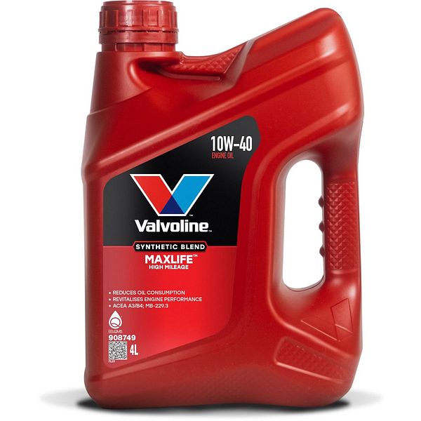 VALVOLINE MAXLIFE 10W-40 MOOTTORIÖLJY 4 L