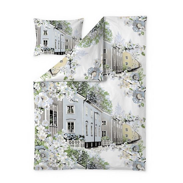 VALLILA PUSSILAKANASETTI KOTIKULMAT 150X210+50X60CM SININEN