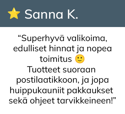 Superhyvä valikoima