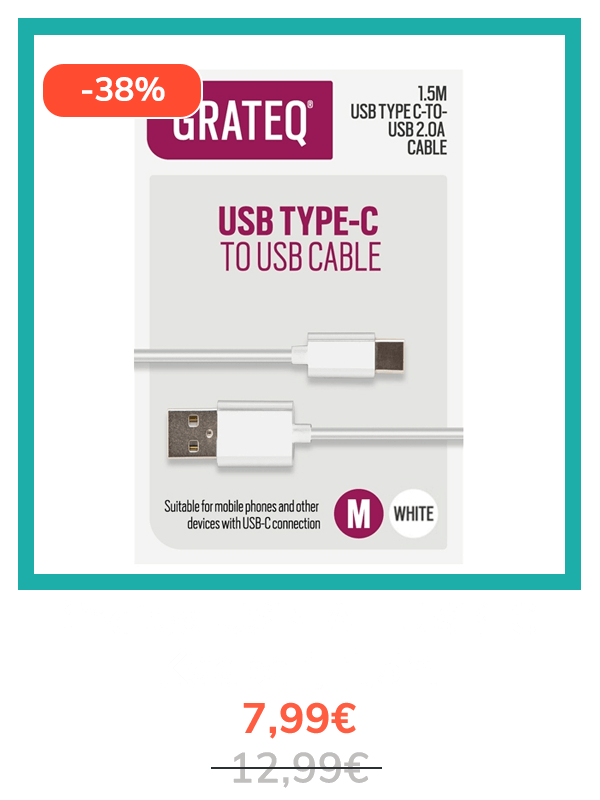 Grateq USB-A - USB-C -38%