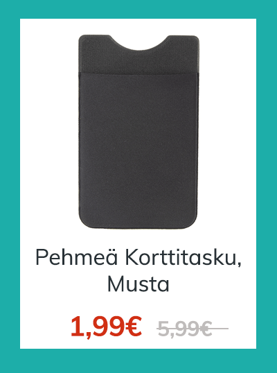 Pehmeä korttitasku, musta