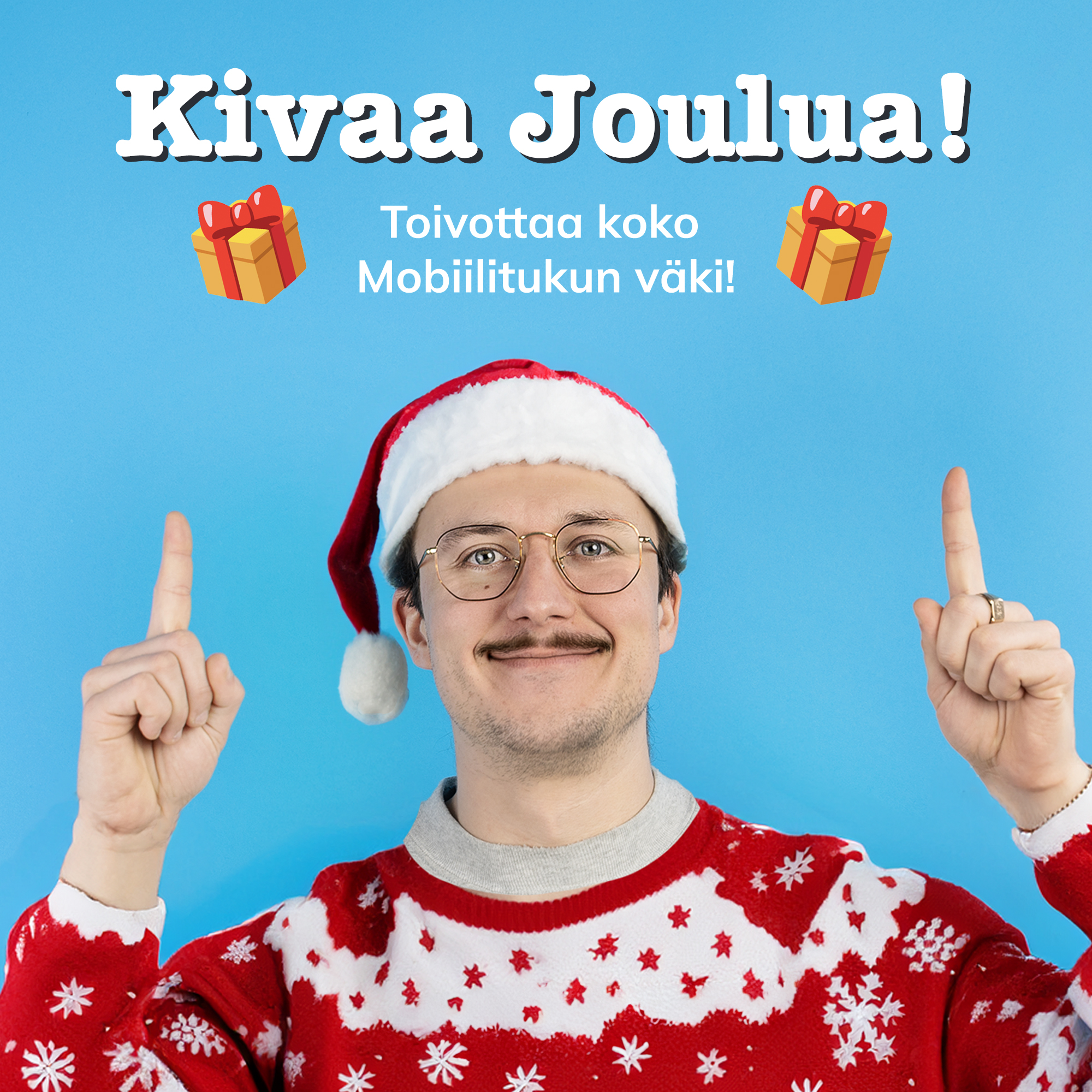 Hyvää joulua kaikille toivottaa Mobiilitukun väki