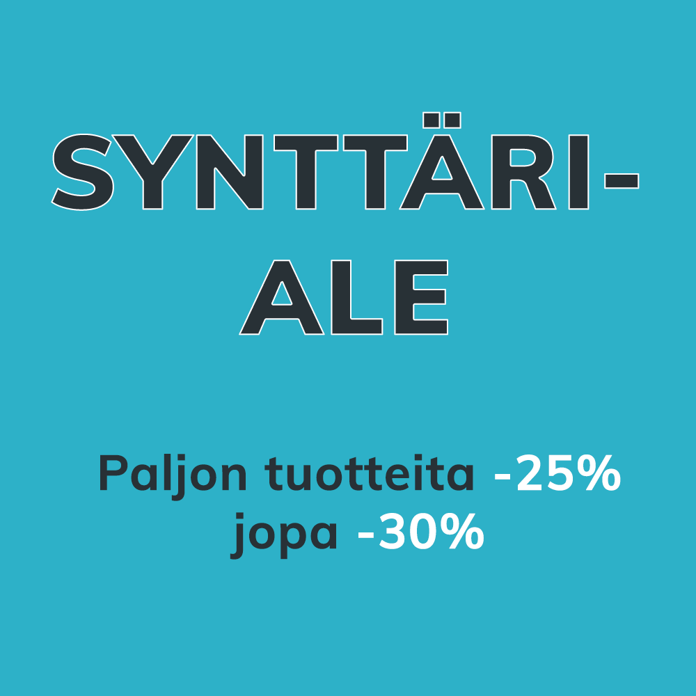 Synttäriale: Paljon tuotteita -25%