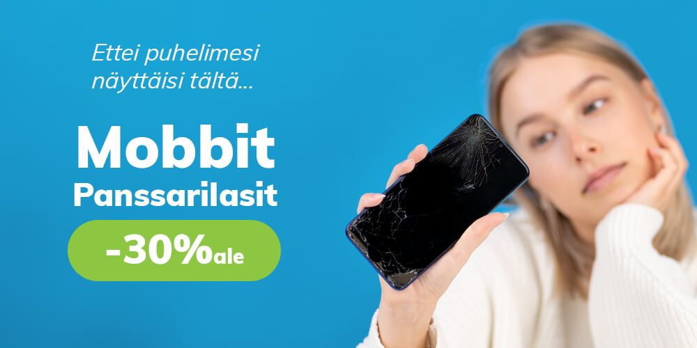 Mobbit panssarilasit -30% - enää viikonlopun