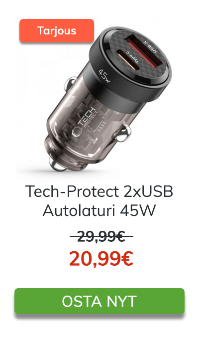 Tech-Protect 2xUSB autolaturi 45W