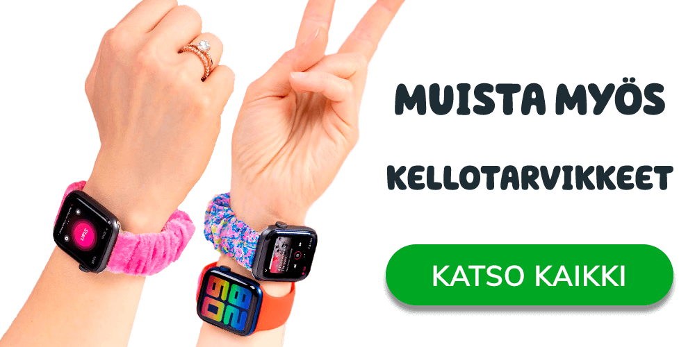 Muista myös kellotarvikkeet: Katso kaikki