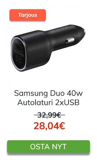 Autotarvikkeet Samsung Duo 40w Autolaturi