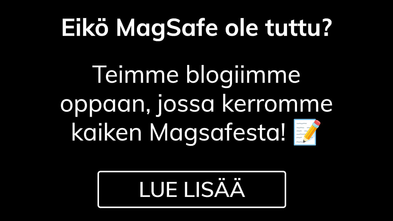 Eikö MagSafe ole tuttu? Lue lisää.